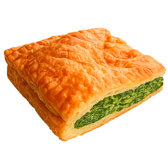 "КУРТЬЕ" пирог со шпинатом и сыром 